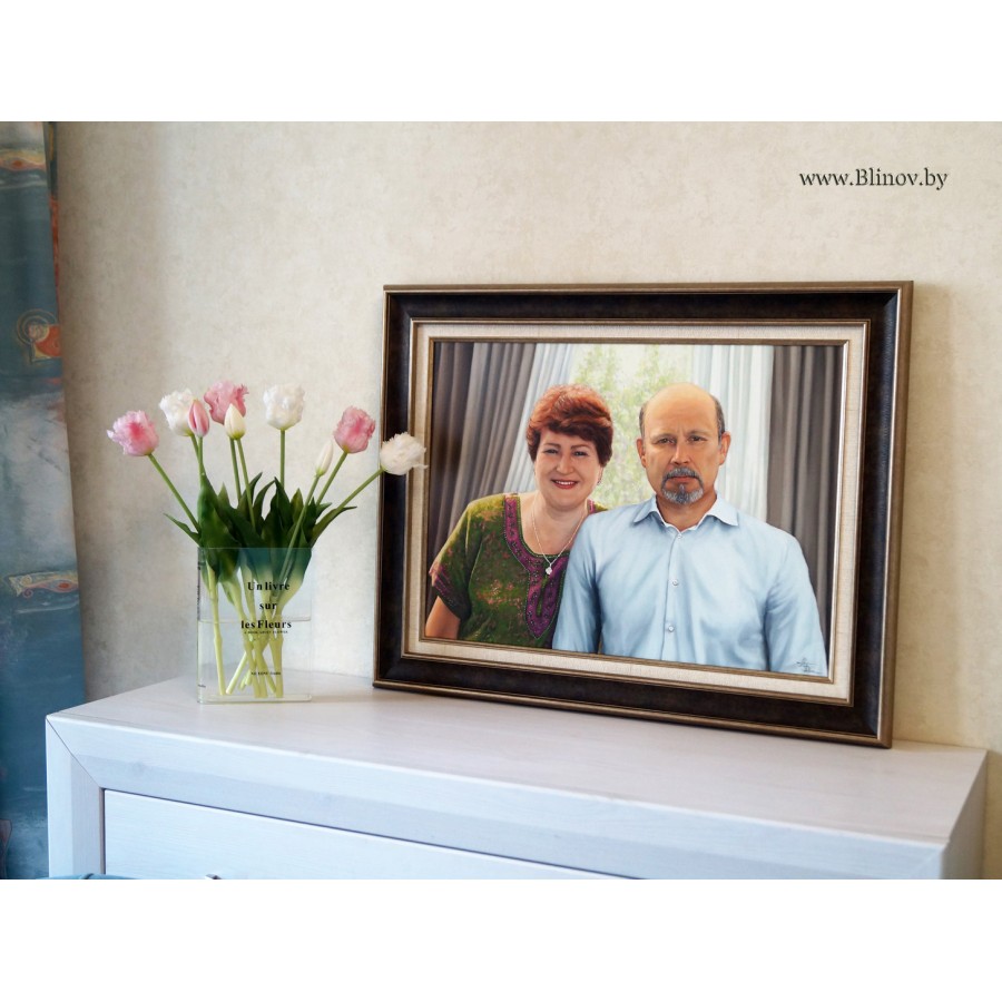 Семейный портрет маслом на заказ